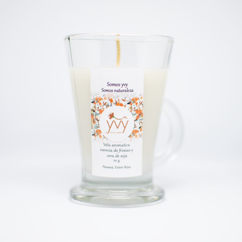 Vela de cera de soja - Fresias 70g