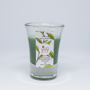 Vela de cera de soja - Te verde 30g