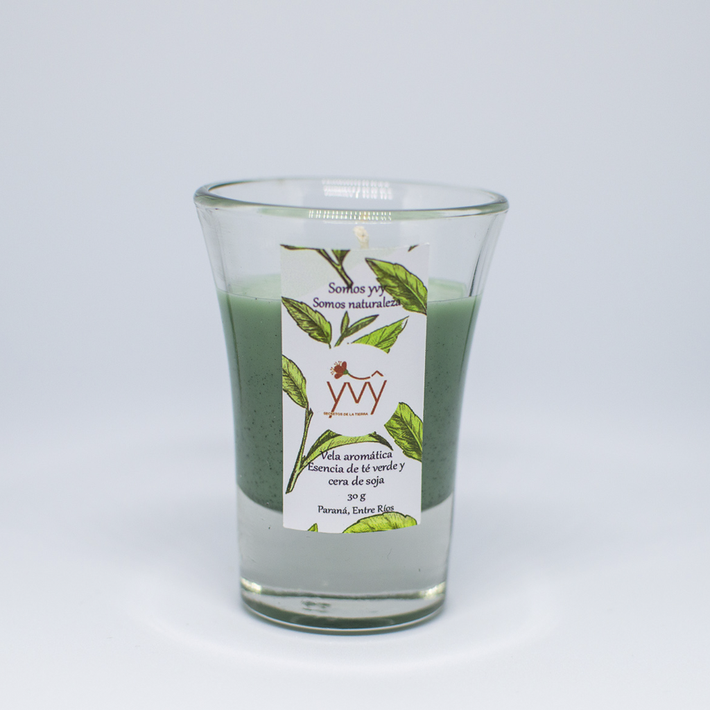 Vela de cera de soja - Te verde 30g